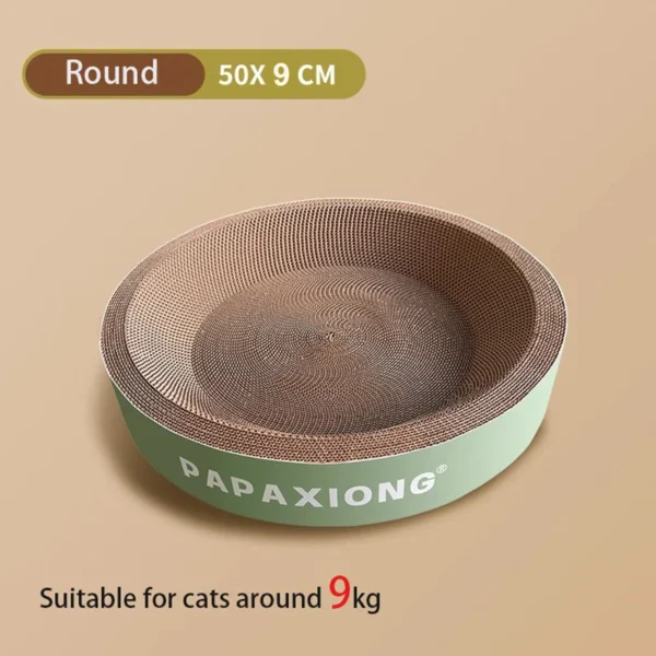 Cat Scrapers Toys for cats Round Oval Cat Scratcher Cat Bed Cat Scratching post Thickening Durable Corn Glue Decal Cardboard