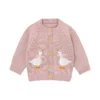 Baby Sweater Knit Infant Boy Girl Cardigan Fashion Cute Cartoon Goose Newborn Children Clothes Long Sleeve Autumn Tops Outerwear