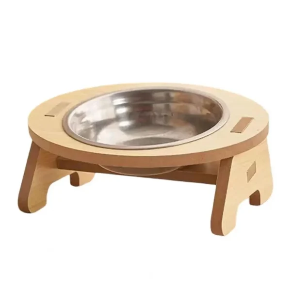 Pet Feeder Double Cat Food Bowl with Anti-Knockover Design – Dog Water Feeding Container & Cat Food Bowl Stand