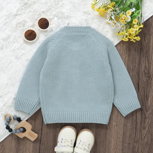Baby Sweater Knit Infant Boy Girl Cardigan Fashion Cute Cartoon Goose Newborn Children Clothes Long Sleeve Autumn Tops Outerwear