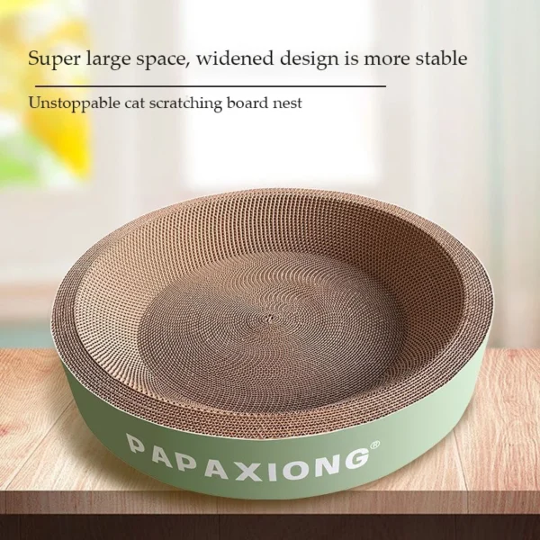 Cat Scrapers Toys for cats Round Oval Cat Scratcher Cat Bed Cat Scratching post Thickening Durable Corn Glue Decal Cardboard