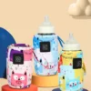 USB Portable Bottle Warmer - Travel Stroller Insulated Bag for Milk & Water Heating (Holiday Edition)