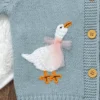 Baby Sweater Knit Infant Boy Girl Cardigan Fashion Cute Cartoon Goose Newborn Children Clothes Long Sleeve Autumn Tops Outerwear